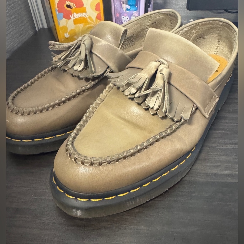 Dr. Martens Adrian Carrara Leather Tassel Loafers